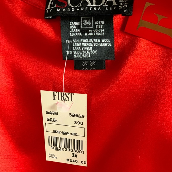 “HOST PICK” Vintage Escada 2 -Piece Outfit Top and Skirt - Picture 6 of 8